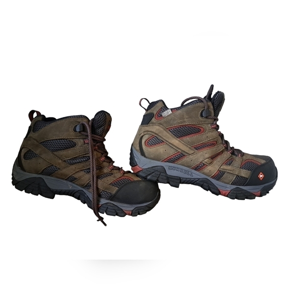 Merrell J11515 Moab Vertex Mid Waterproof Composite Toe Safety Work Boots MEN 8 - Picture 2 of 14